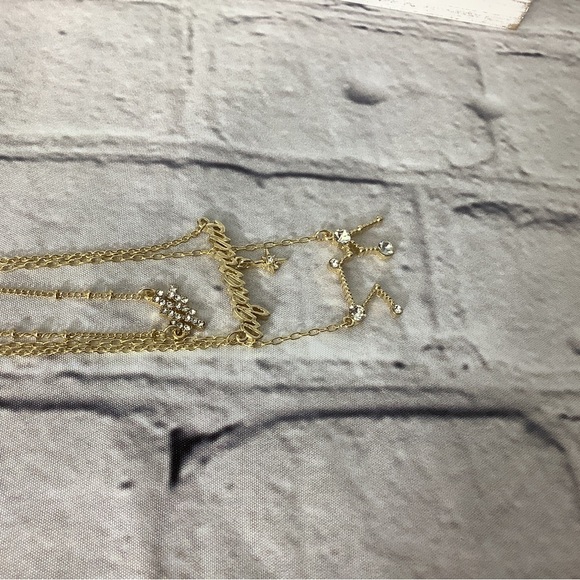 18K Gold Plated Zodiac Diamond Necklace - Picture 7 of 9